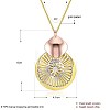 Fashion Brass Pendant Necklaces NJEW-BB23111-6