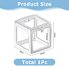 925 Sterling Silver Cube Empty Bead Cage Charms STER-WH0005-62-2