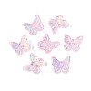 Electroplate Transparent Glass Beads EGLA-N057-03C-2