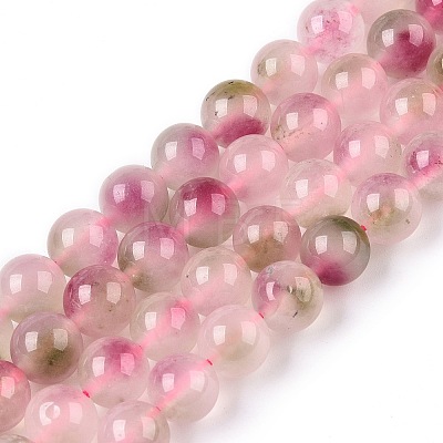 Dyed Natural White Jade Beads Strands G-T138-8mm-210-38-1