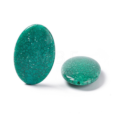 Crackle Opaque Acrylic Beads OACR-C006-38-1