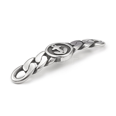Tibetan Style 304 Stainless Steel Connector Charms STAS-G303-01AS-1