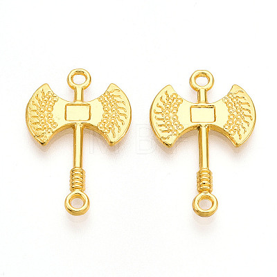Alloy Double Axe Connector Charms X1-PALLOY-N176-125G-1