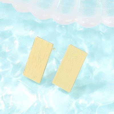 Brass Stud Earrings EJEW-G471-27A-G-1