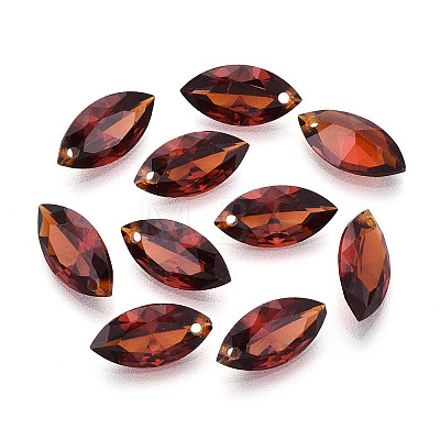 Horse Eye Cubic Zirconia Charms ZIRC-ZX004-06B-03-1