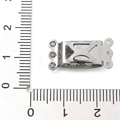 304 Stainless Steel Box Clasps STAS-M084-02B-P-1