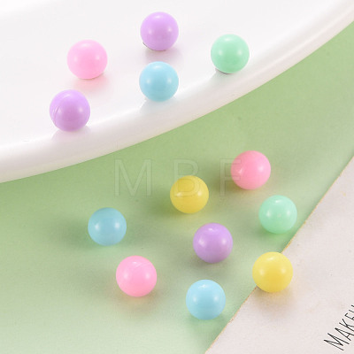 Opaque Acrylic Beads X-PAB702Y-A01-1