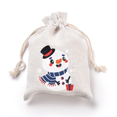 Christmas Cotton Cloth Storage Pouches ABAG-M004-02M-1