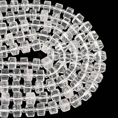 Natural Quartz Crystal Beads Strands G-G453-G03-7x12mm-1