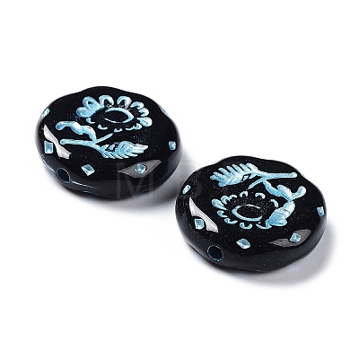 Opaque Acrylic Beads OACR-G016-27E-1