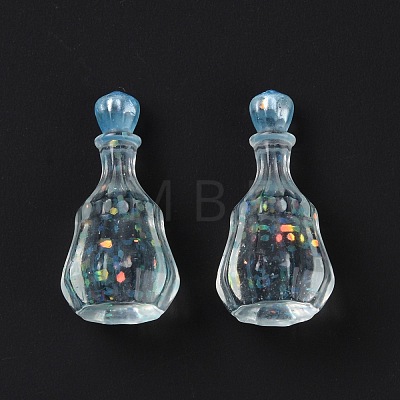 Dummy Bottle Transparent Resin Cabochon RESI-E025-06C-1