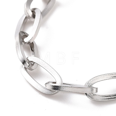 Non-Tarnish 304 Stainless Steel Cable Chain Bracelet for Men Women BJEW-E031-05B-P-1