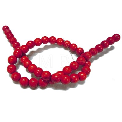 Synthetical Howlite Beads TURQ-G609-12mm-1