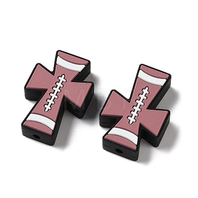 Sports Theme Silicone Beads LS-SL-D001-02D-1