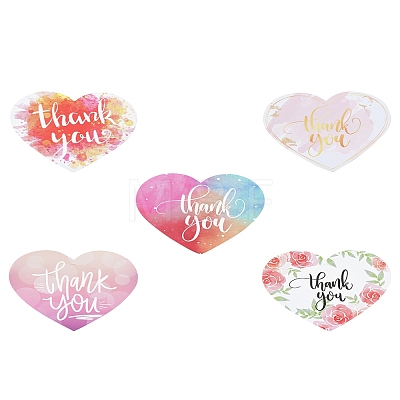 Coated Paper Thank You Greeting Card DIY-FS0007-76E-1