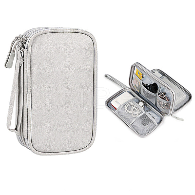 Polyester Double-Layer Electronic Organizer Bag AJEW-WH0470-11A-1