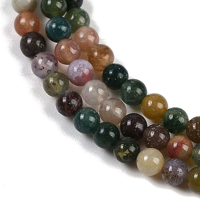 Natural Indian Agate Bead Strands G-A130-3mm-K12-1