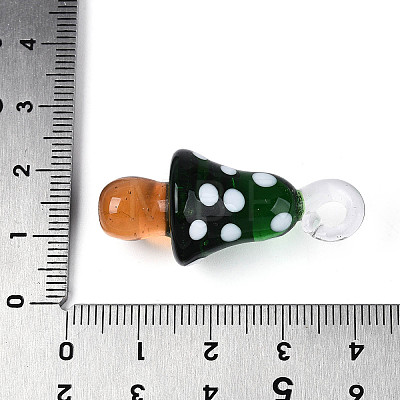 Handmade Lampwork Pendants LAMP-T025-05D-1