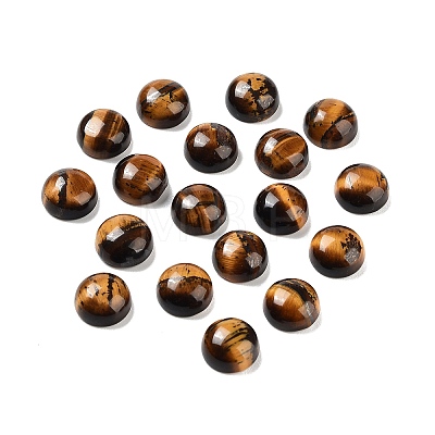 Natural Tiger Eye Cabochons G-G788-C-14-1