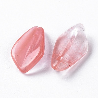 Cherry Quartz Glass Pendants G-F697-B05-1