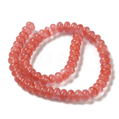 Cherry Quartz Glass Beads Strands G-G102-C05-01-1