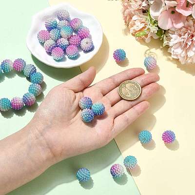 40Pcs Imitation Pearl Acrylic Beads OACR-FS0002-89A-08-1