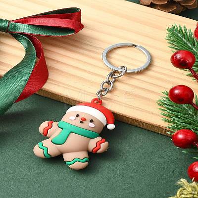 Christmas PVC Plastic Keychain KEYC-YW00088-03-1