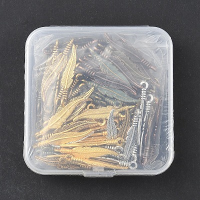 120Pcs 6 Colors Tibetan Style Alloy Pendants FIND-YW0006-89-1