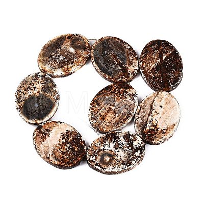 Natural Tree Bark Agate Beads Strands G-Q606-23D-1