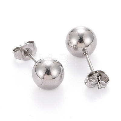 Ball 304 Stainless Steel Jewelry Sets SJEW-H302-17-1