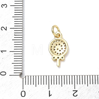 Brass with Emerald Rhinestone Charms RB-CBA6830-09G-1