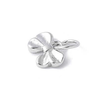 925 Sterling Silver Bowknot Charms STER-M093-01P-1