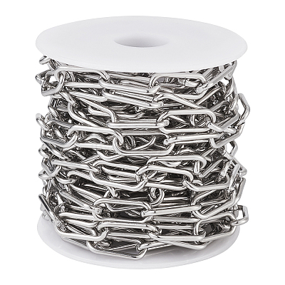 304 Stainless Steel Paperclip Chains YS-TAC0003-02P-1