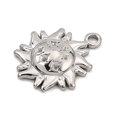 304 Stainless Steel Pendant Rhinestone Settings SA-CBA0563-33P-1