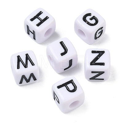 Opaque Acrylic European Beads MACR-K365-06A-1