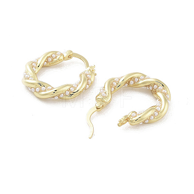 Brass Hoop Earrings EJEW-Q811-37G-1