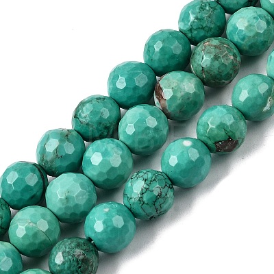 Natural Magnesite Beads Strands G-P598-E-8mm-04-1