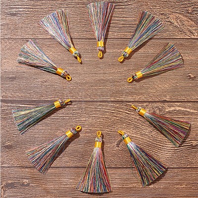 Polyester Tassel Big Pendants Decoration AJEW-S059-11-1