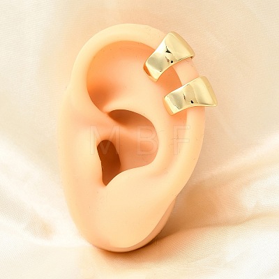 Brass Cuff Earrings EJEW-C186-09G-1