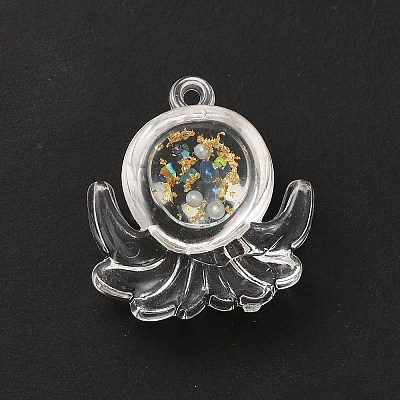 Luminous Transparent Resin Pendants RESI-A022-02B-1