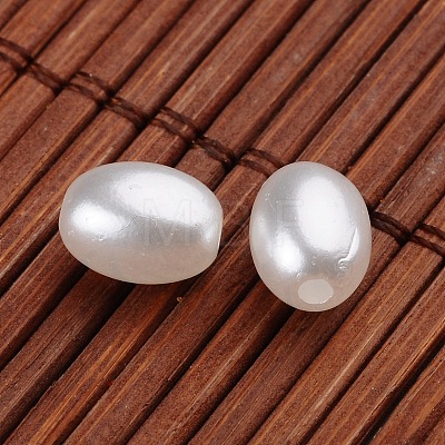 Oval Imitation Pearl Acrylic Beads X-OACR-L004-3011-1