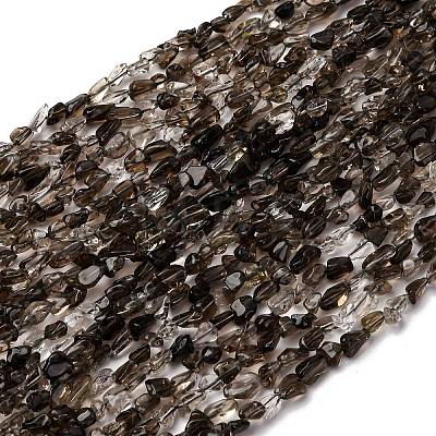 Natural Smoky Quartz Beads Strands G-I389-A31-01B-1