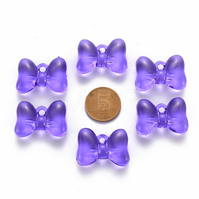 Transparent Acrylic Pendants TACR-T024-02BB-936-1