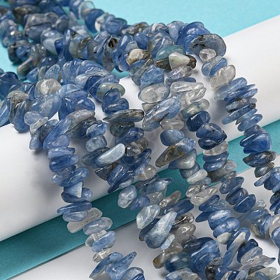 Natural Kyanite Chip Beads Strands G-G905-14-1