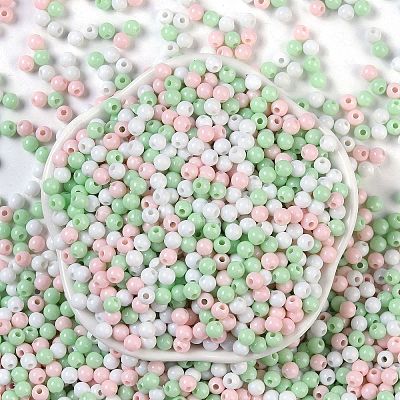 Opaque Acrylic Beads X1-OACR-H118-07B-12-1