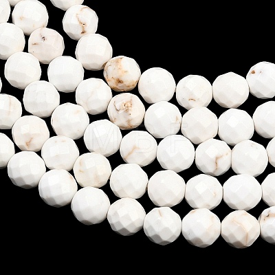 Natural Magnesite Beads Strands G-Z143-D01-6mm-1