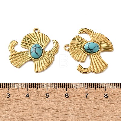 Dyed Synthetic Turquoise Pendants GG-G003-01G-02-1