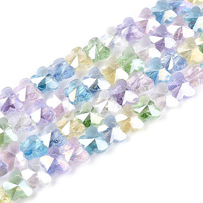 Transparency Glass Beads Strands GLAA-T025-03A-01-1