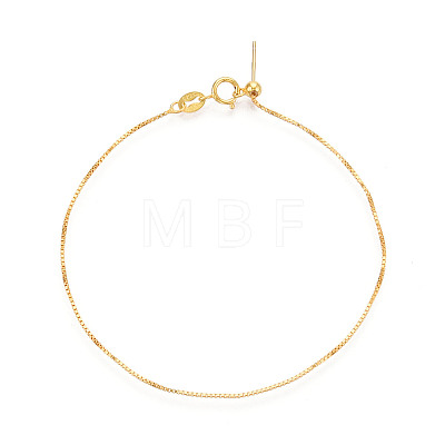 Adjustable 925 Sterling Silver Box Chains Slider Bracelets STER-N016-51G-1