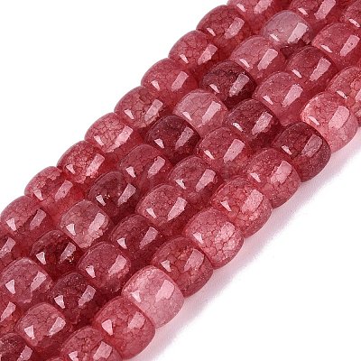 Ombre Effect Dyed Glass Beads Strands GLAA-Q106-05B-A09-1